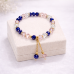 Sapphire Blush Beaded Bracelet - Image 2