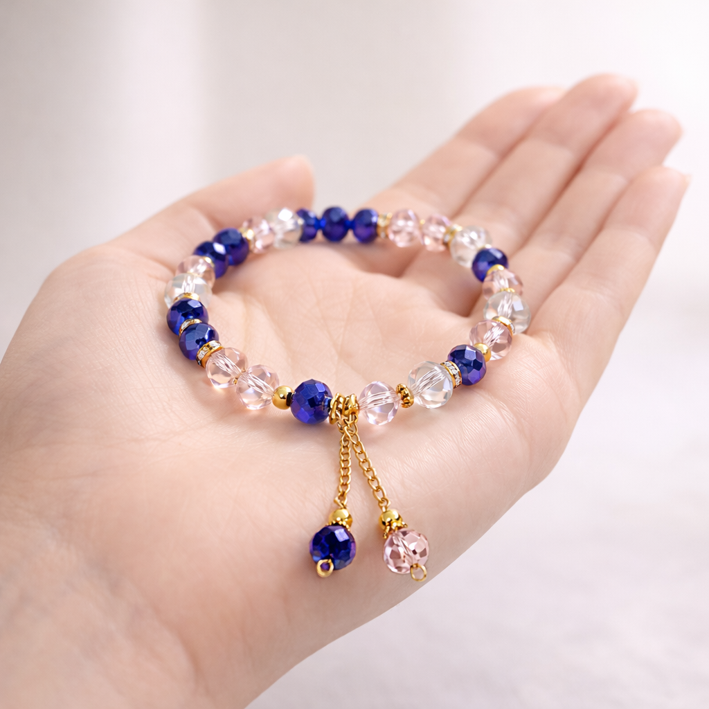 ChatGPT Image Mar 5, 2026, 11_58_22 AM Sapphire Blush Beaded Bracelet - Image 1