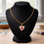 Cute Cherry Heart Pendant Necklace