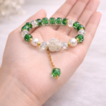 Royal Green Crystal Bracelet - Image 2