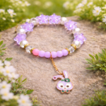Lavender Bunny Charm Bracelet - Image 3