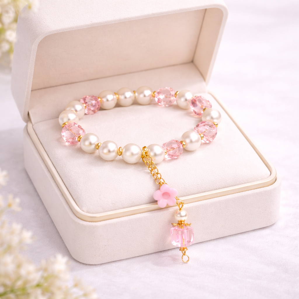 ChatGPT Image Mar 5, 2026, 02_01_06 PM Pink Blossom Glow Bracelet - Image 1