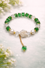 Royal Green Crystal Bracelet - Image 3
