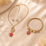 Butterfly Charm Jewelry Set - Image 3